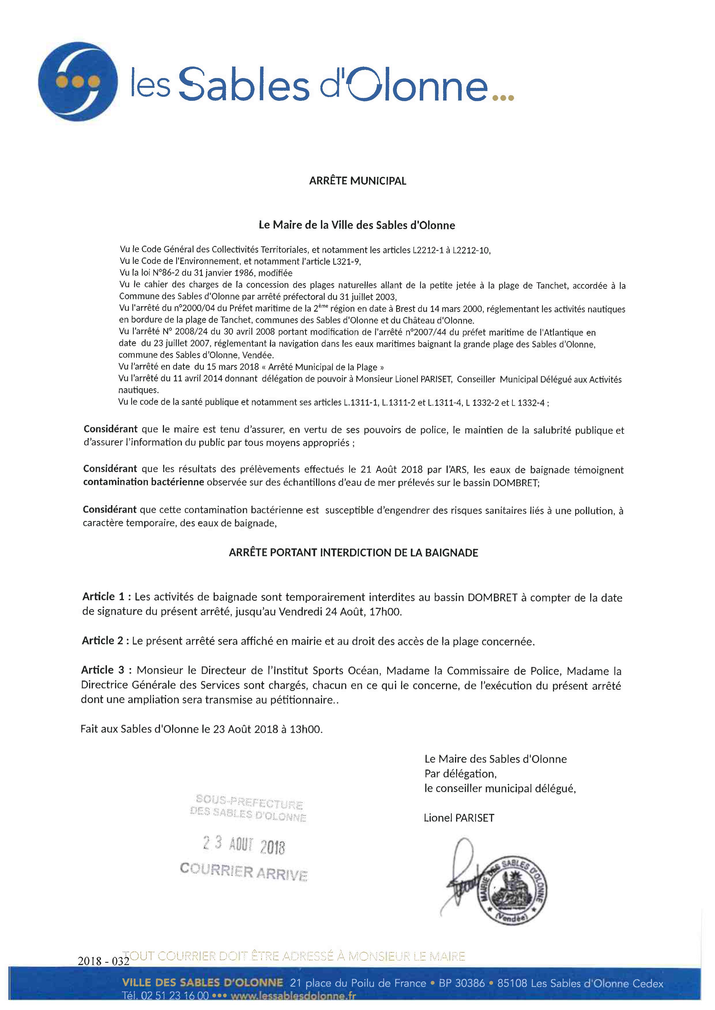 arrêté dombret 23082018
